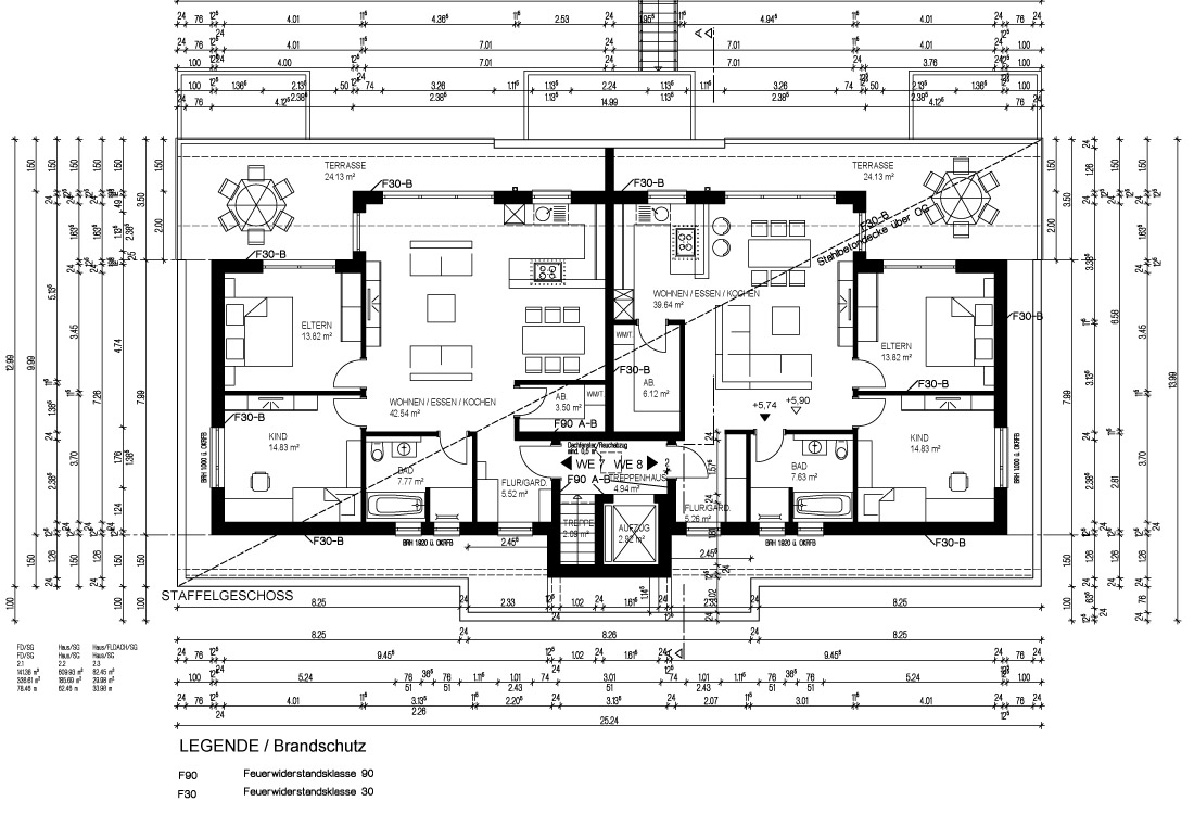 Grundriss Staffelgeschoss